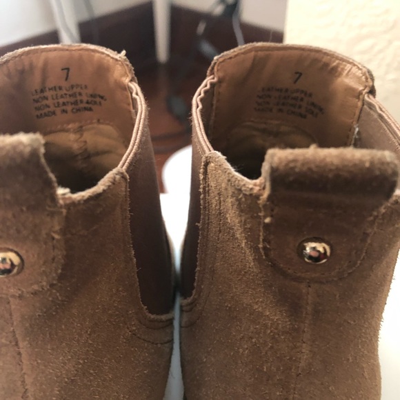 Leather Suede Ankle Boots - Picture 3 of 6